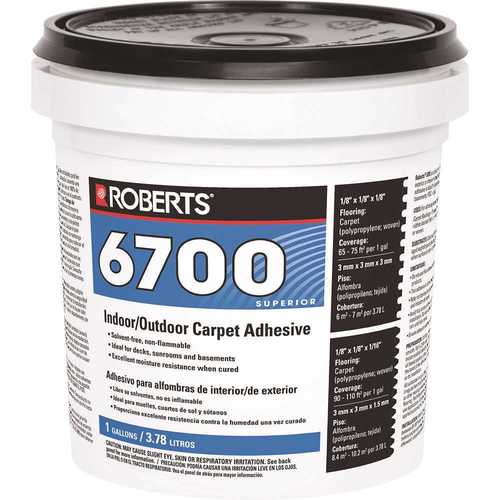 Roberts 6700-1 6700 1 Gal. Indoor/Outdoor Carpet and Artificial Turf Adhesive