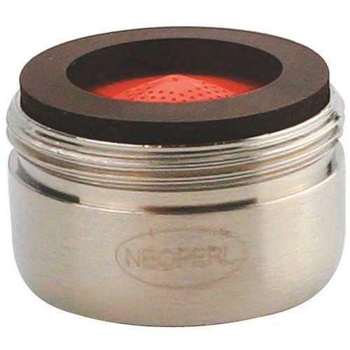 NEOPERL 5403305 Perlator 2.2 GPM 15/16 in. - 27 Regular Male Faucet Aerator, Brushed Nickel red/brushed nickel