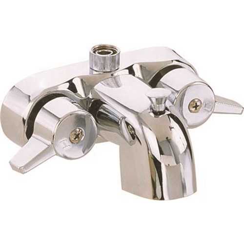 Proplus 114015 3/4 in. MIP Bathcock with Diverter in Polished Chrome