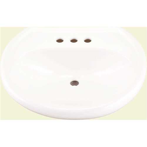 Gerber 12514 Maxwell 8.75 in. Pedestal Sink Basin in White