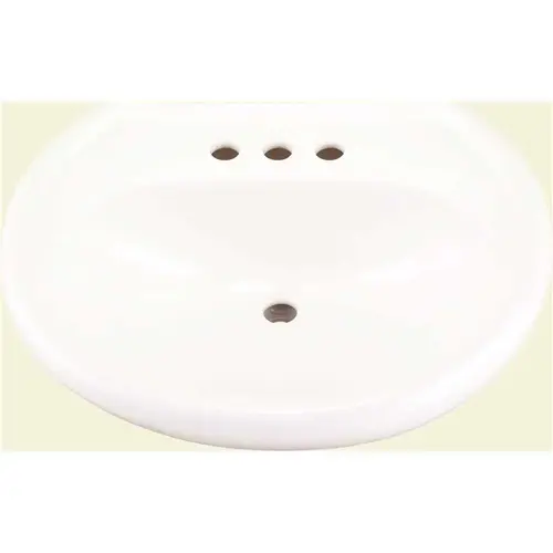 Gerber 12514 Maxwell 8.75 in. Pedestal Sink Basin in White