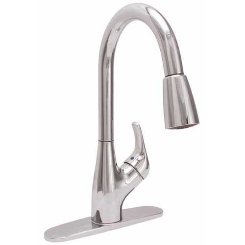 Premier 353801 Waterfront Single-Handle Pull-Down Sprayer Kitchen Faucet in Chrome
