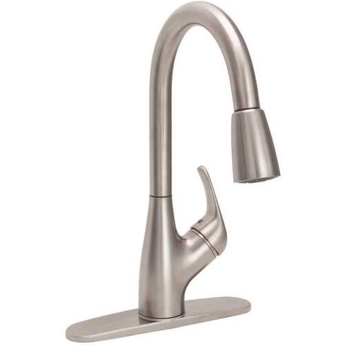 Premier 3577645 Waterfront Single-Handle Pull-Down Sprayer Kitchen Faucet in Brushed Nickel