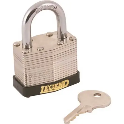 Legend 808110 Laminated Steel Padlock Silver