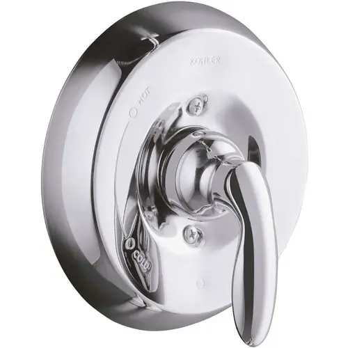 Kohler TS15621-4-CP Coralais 1-Handle Valve Trim Kit with Lever Handle in Polished Chrome (Valve Not Included)