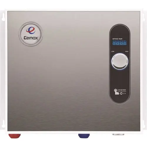 HomeAdvantage II 36 kW 240-Volt Electric Tankless Water Heater Silver Metallic