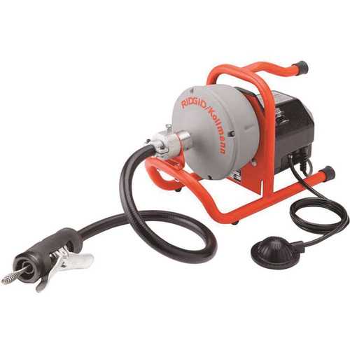 RIDGID 71722 115-Volt K-40AF Autofeed Drain Cleaning Machine with C-13 5/16 in. Inner Core Speed Bump Cable
