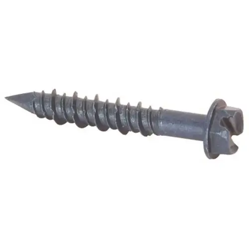 1/4 in. x 2-3/4 in. Slotted Hex Head Masonry Fasteners - pack of 100