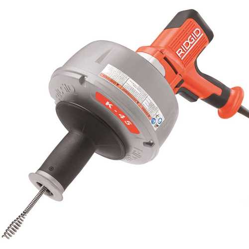 RIDGID 36013 115-Volt K-45-1 Drain Cleaner with C-1 5/16 in. Inner Core Cable and Carrying Case