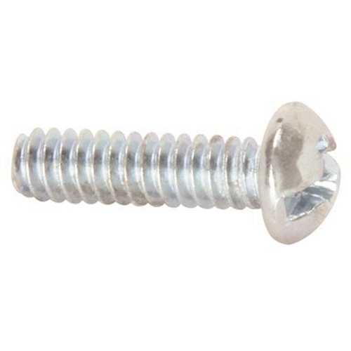 1/4 in.-20 TPI x 1 in. Combo Phillips/Slotted Round Machine Screws - pack of 100