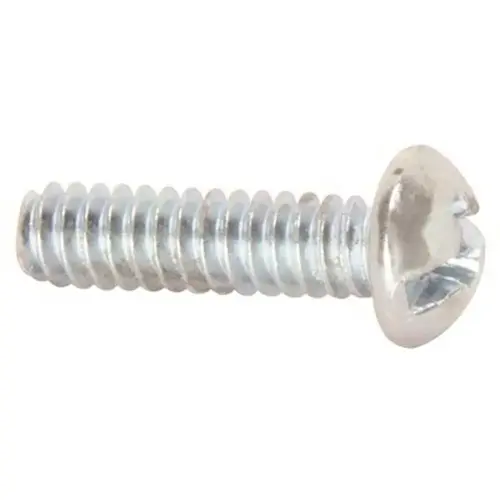 #8-32 TPI x 1-1/4 in. Combo Phillips/Slotted Round Machine Screws Zinc Plated - pack of 100