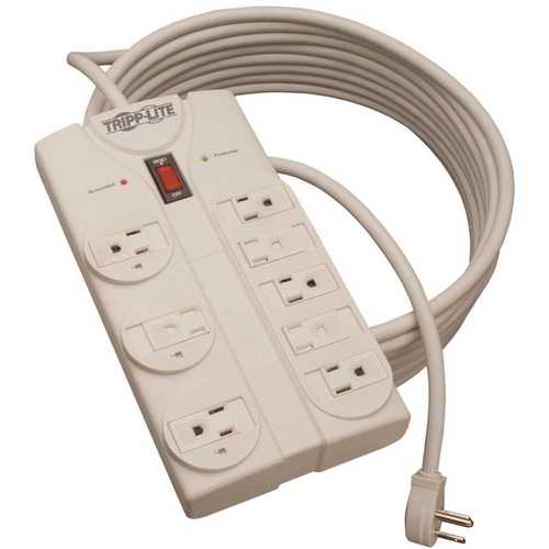 Tripp Lite TRPTLP825 Protect It 25 ft. Cord with 8-Outlet Strip Light Gray