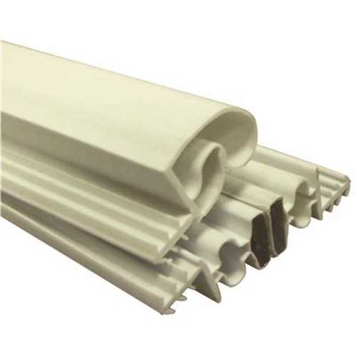 81 in. x 37 in. x 81 in. White Magnetic Weatherstrip Set