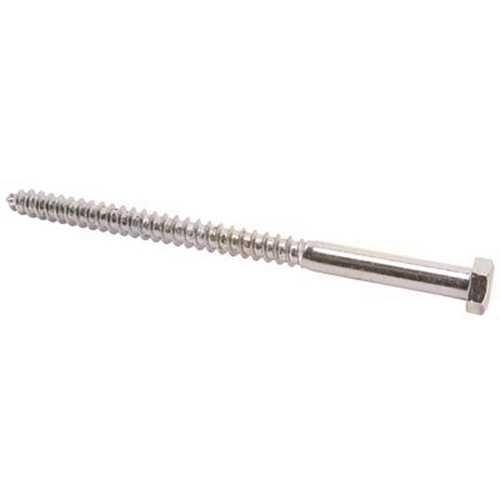 3/8 in. x 3-1/2 in. External Hex Head Lag Screws Zinc Plated - pack of 50