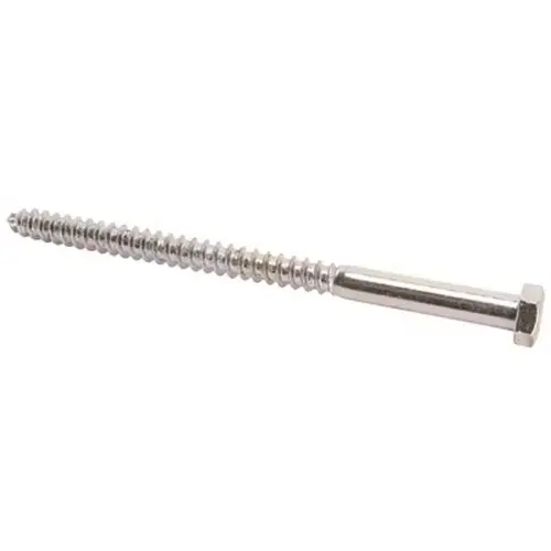 3/8 in. x 6 in. External Hex Head Lag Screws Zinc Plated - pack of 50