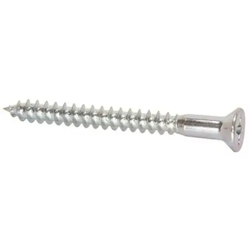 #12 x 2 in. Phillips Flat Head Sheet Wood Screws Zinc Plated - pack of 100