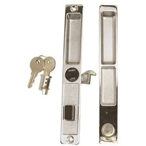 Sliding Patio Glass Door Lock Assembly Chrome