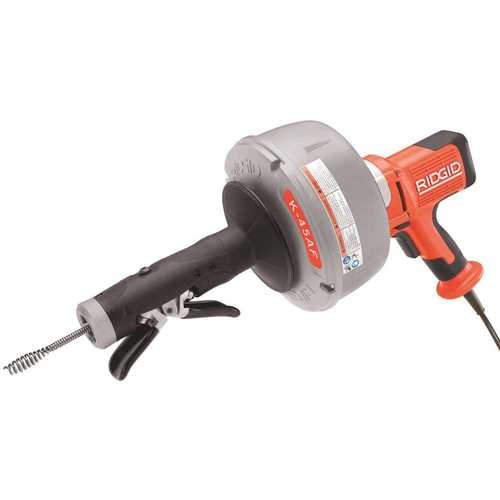 RIDGID 36003 115-Volt K-45AF-5 Autofeed Drain Cleaning Machine with C-1 5/16 in. Inner Core Cable with Tool Set