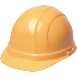 ERB INDUSTRIES, INC. 19132 Omega II 6-Point Nylon Suspension Slide-Lock Yellow Cap Hard Hat