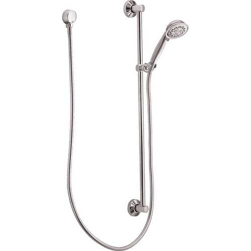 Commercial 3-Function Handheld Shower with 69 in. Swivel Hose, Drop Ell, and 30 in. Slide Bar in Chrome, 1.75 GPM