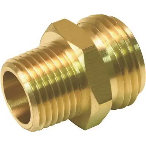 Proplus 9410 3/4 in. MHT x 1/2 in. MIP Brass Hose Adapter