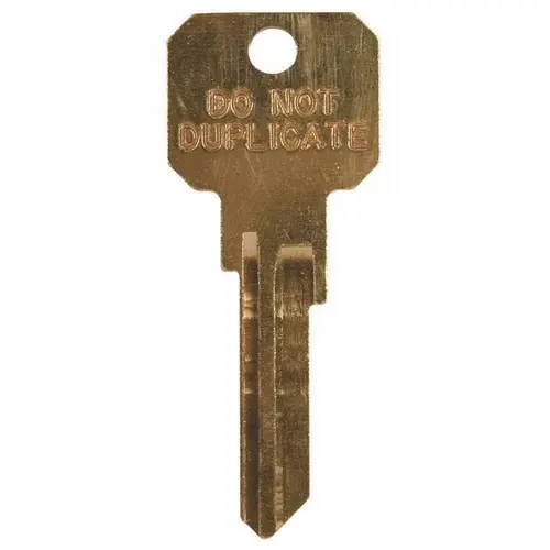 Security Bow KW10 Blank Key Gold