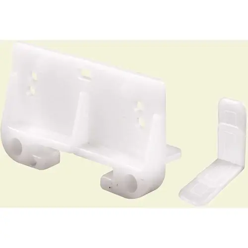 Drawer Track Guide for 1-5/16 in. Rails White