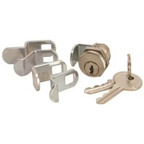 Zinc Alloy Mailbox Lock Brushed Nickel