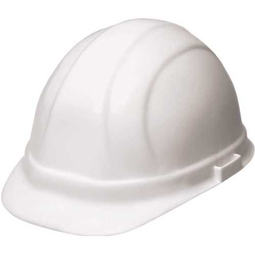 Omega II 6-Point Nylon Suspension Slide-Lock White Cap Hard Hat