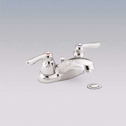 Commercial 4 in. Centerset 2-Handle 1.5 GPM Bathroom Faucet with Lever Handles in Chrome