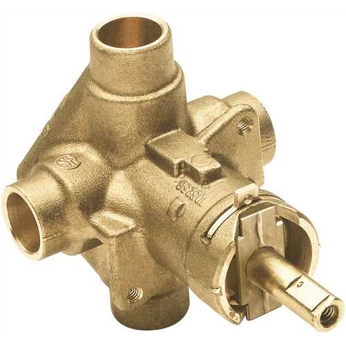 Moen 8370HD Brass Rough-In Posi-Temp Pressure-Balancing Cycling Tub and Shower Valve - 1/2 in. CC Connection