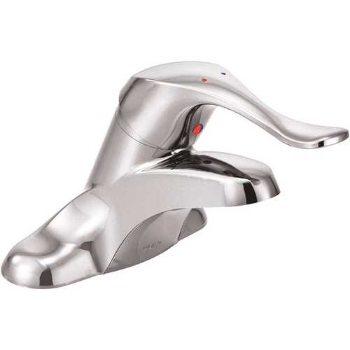 Commercial M-Bition Single-Handle Bathroom Faucet with 3/8-in. Connections, 0.5 GPM, 4 in. Lever Handle in Chrome