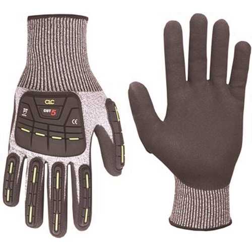 Cut and Impact Resistant Large Nitrile Dip Gloves