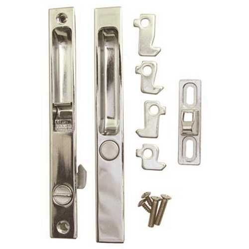 Brixwell 13140 Sliding Patio Glass Door Lock Assembly Chrome