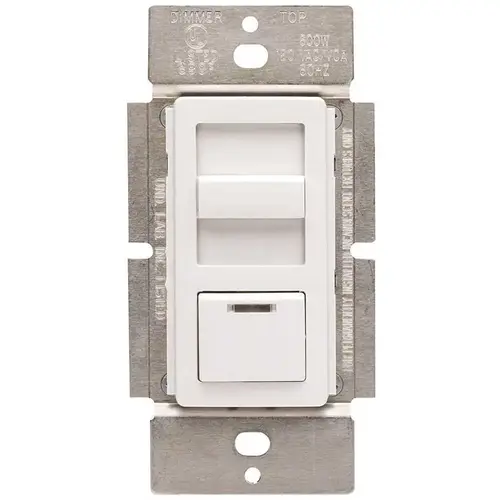 1.5-Amp Decora Illumatech Single Pole Step Fan Speed Control With Preset Button, White/ Ivory/ Light Almond