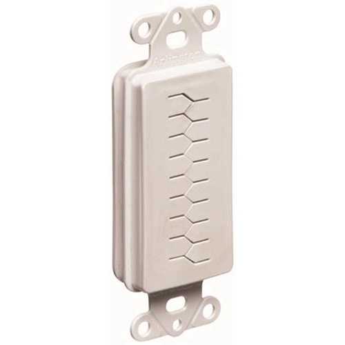 Arlington Industries CED130 Reversible-Cable Entry Device with Slotted Cover, Non-Metallic in White