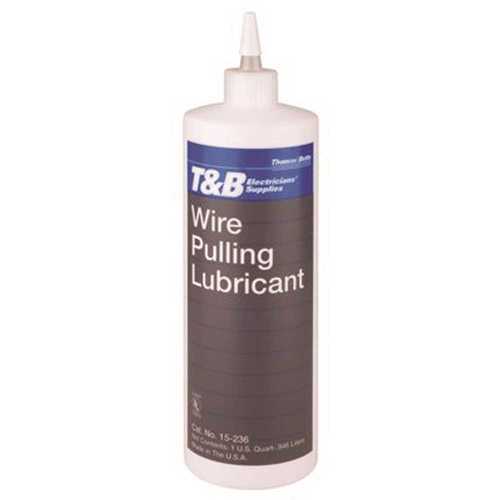 THOMAS & BETTS 15-236 1 Qt. Yellow Wire Pull Lubricant with 3.25 in. Dia Bottle