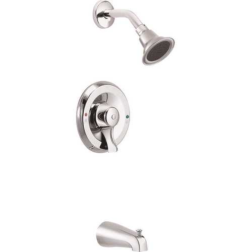 Moen T8389 Commercial Posi-Temp 1-Handle Tub and Shower Faucet Trim Kit in Chrome (Valve Not Included)