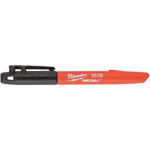 INKZALL Fine Point Black Job Site Marker - pack of 4