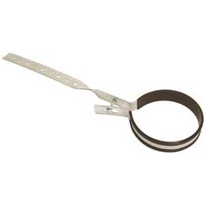 Greenfield 220-112 DWV Hanger Strap, Plastic Covered, 16-Gauge, 1-1/2 in. x 12 in Gray