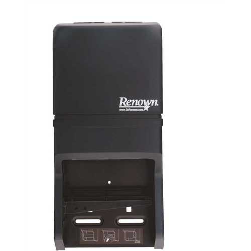 Renown REN05152 Commercial Double Roll Toilet Tissue Dispenser Gray
