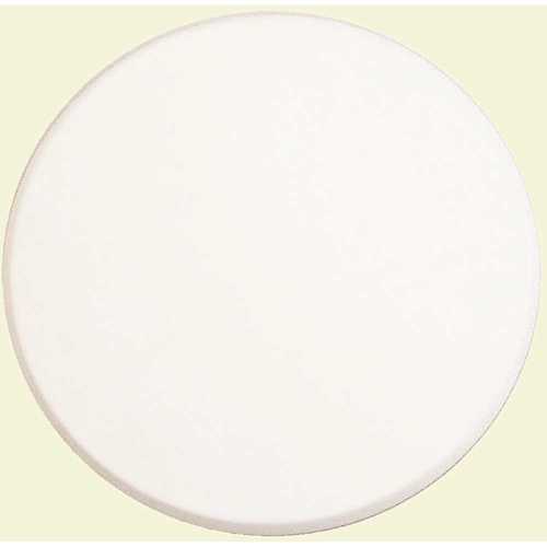 5 in. White Smooth Self-Adhesive Wall Disc - pack of 5