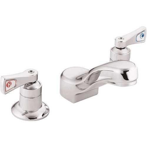 Commercial 8 in Widespread 2-Handle Bathroom Faucet in Chrome