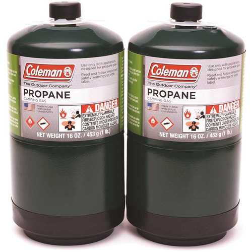 Coleman Cable 310805 Coleman 1 lb. Coleman Propane Gas Cylinder - pack of 2