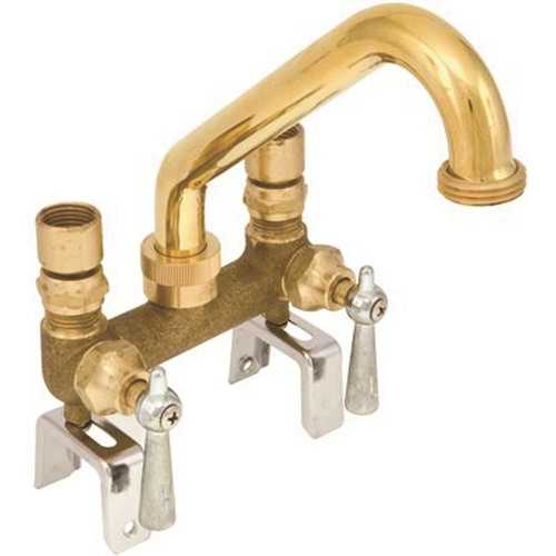 2-Handle Utility Faucet in Brass