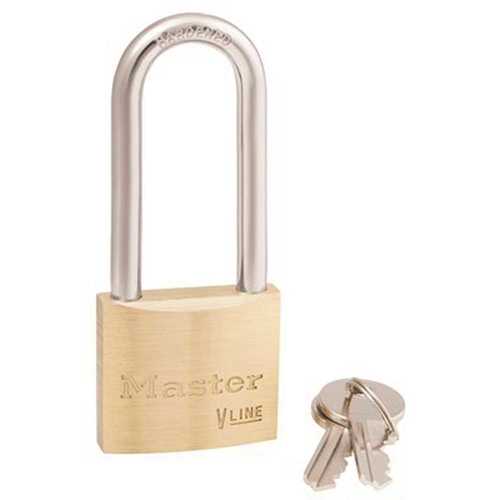 Master Lock Company 4140KALH 3231 1-1/2 in. W x 2-1/4 in. L Keyed Alike Brass Padlock Shackle