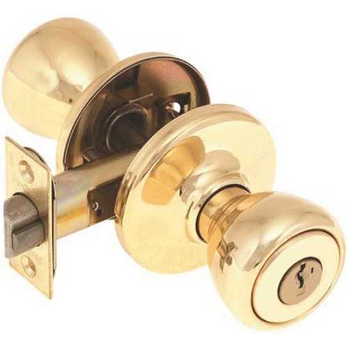 Kwikset 400t 3 Smt 6al Rcs V1 Tylo Keyed Entry Door Knob Featuring Smartkey Security In Polished 7935