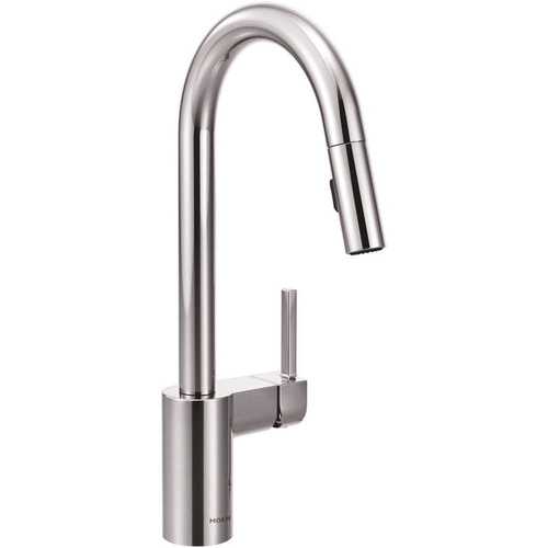 Moen 7565 Align Single-Handle Pull-Down Sprayer Kitchen Faucet with Reflex and Power Clean in Chrome