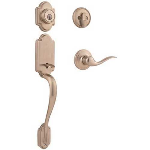 Kwikset 800ANXTNL 15 SMT CP Arlington Satin Nickel Handleset with Tustin Lever
