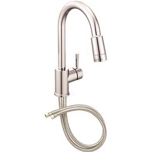 Cleveland Faucet Group 46201 Edgestone Single-Handle Pull-Down Sprayer Kitchen Faucet in Chrome
